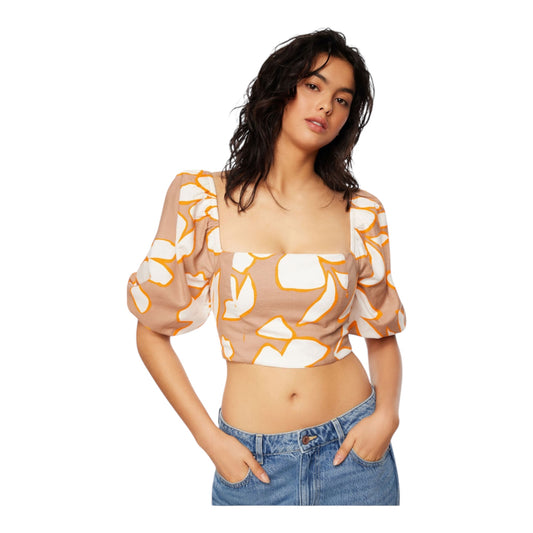Nya Bubble Sleeve Top size Medium New with Tags