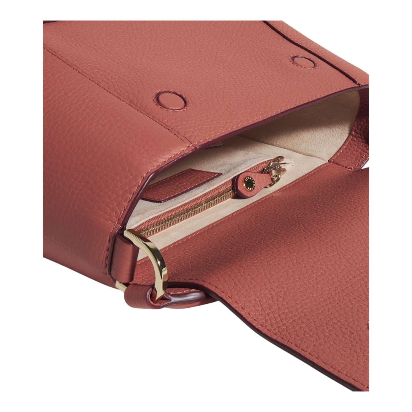 Mosaic Grain Leather Bucket Bag