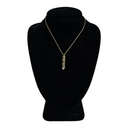 3 Diamond Drop Necklace