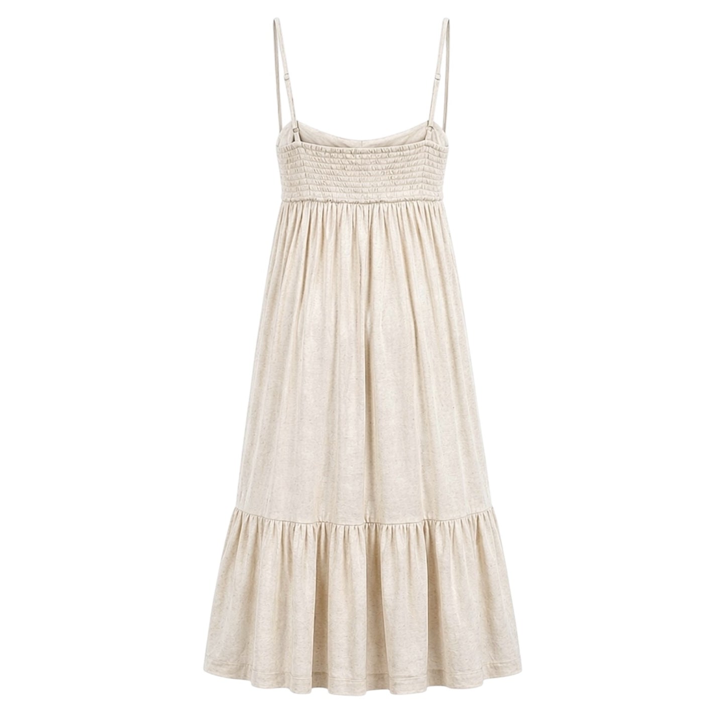 Smocked Tiered Midi Dress size M