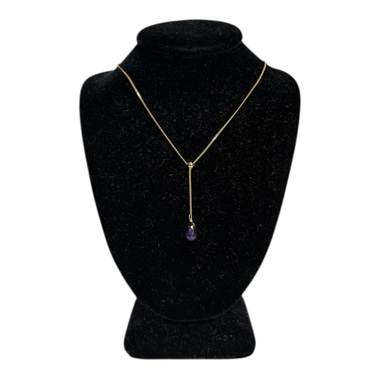 Amethyst Drop Necklace
