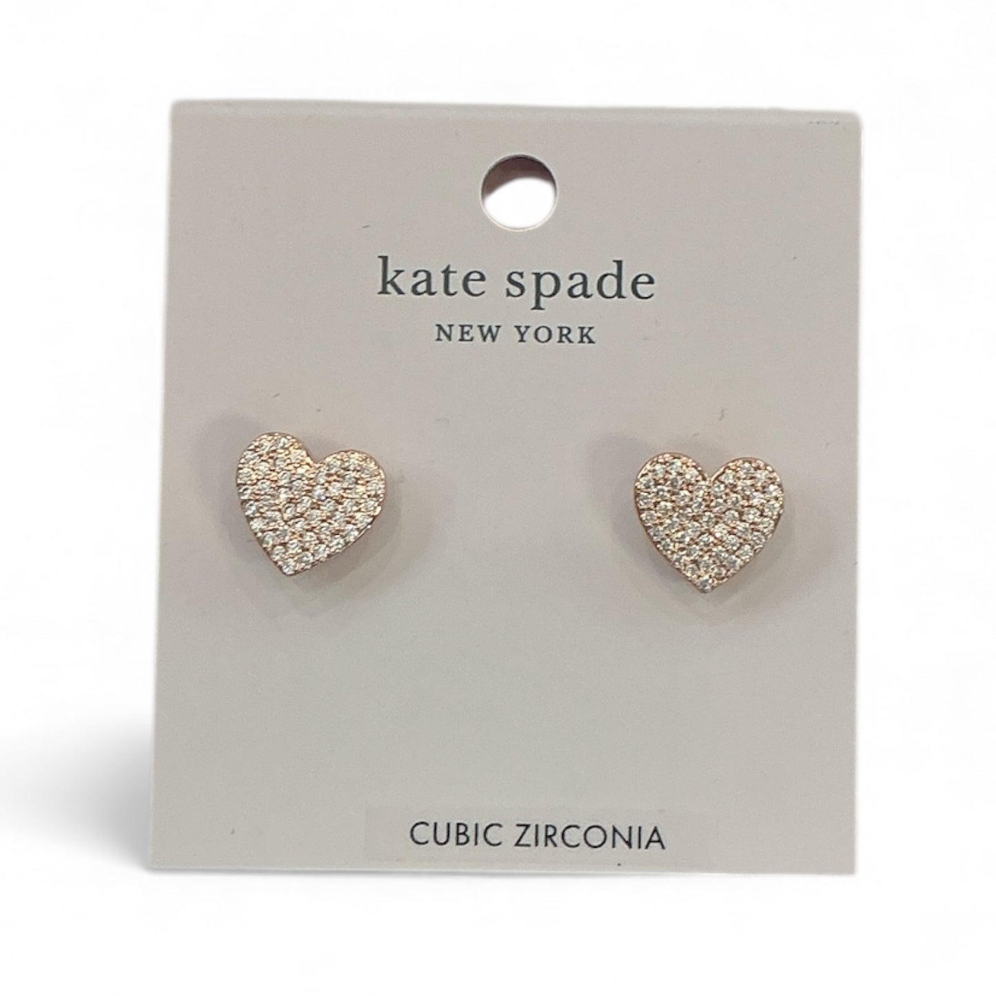 Yours Truly Pavé Heart Studs NIB