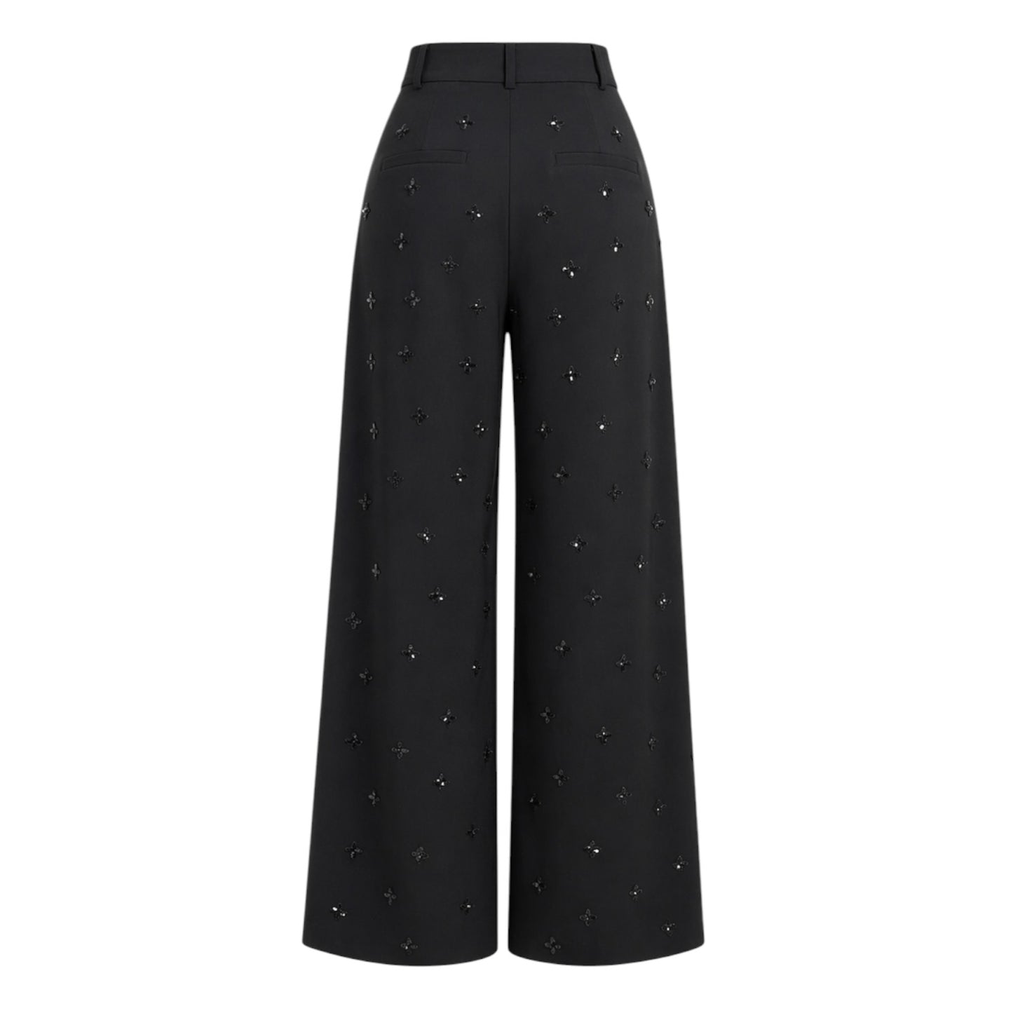 Embellished Wide-Leg Trousers size 36