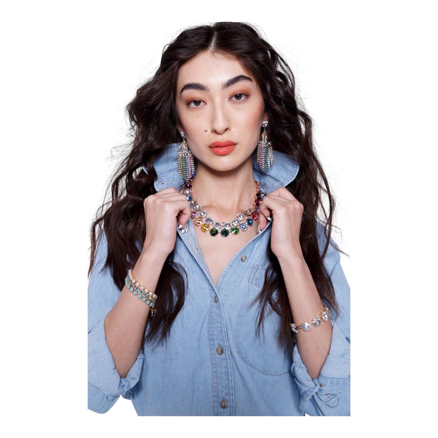 Multi Rivoli Necklace