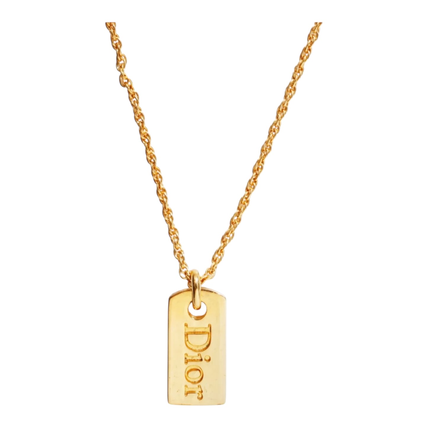 Logo Plate Necklace