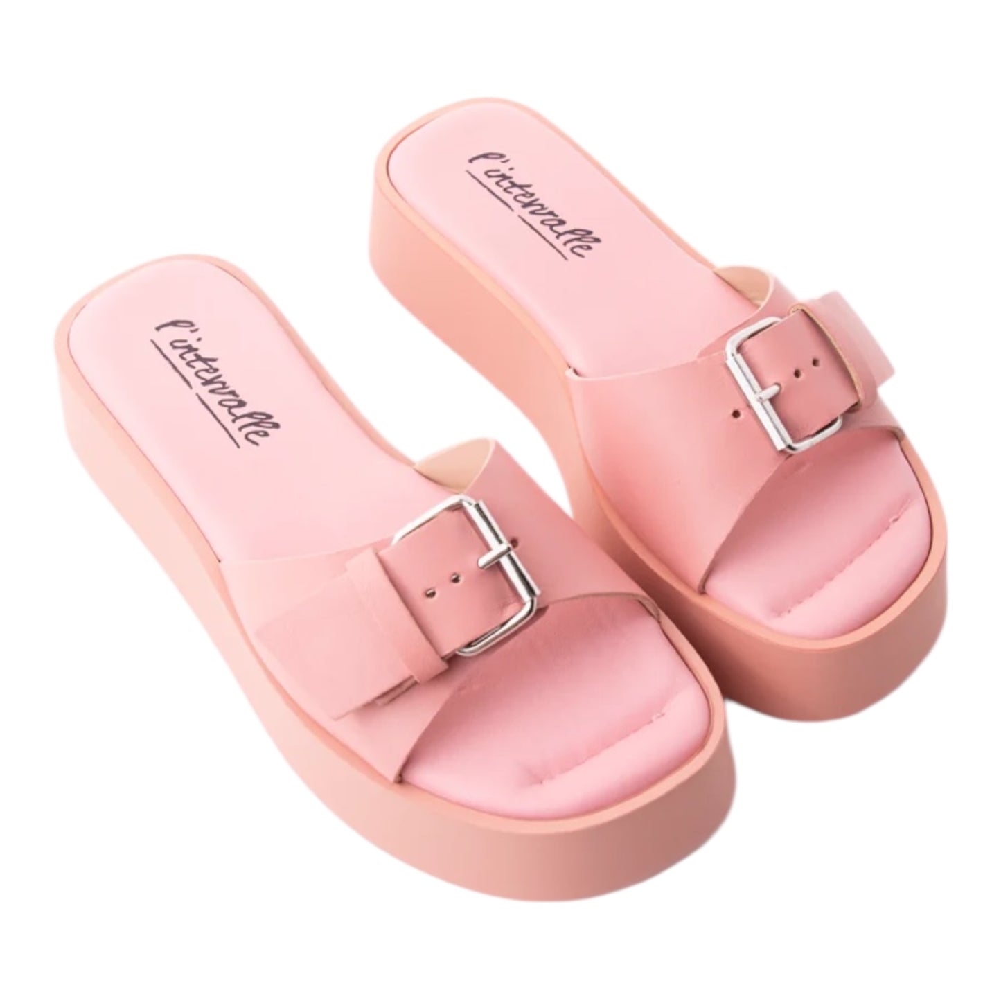 Sweet Pink Leather Slides size 40