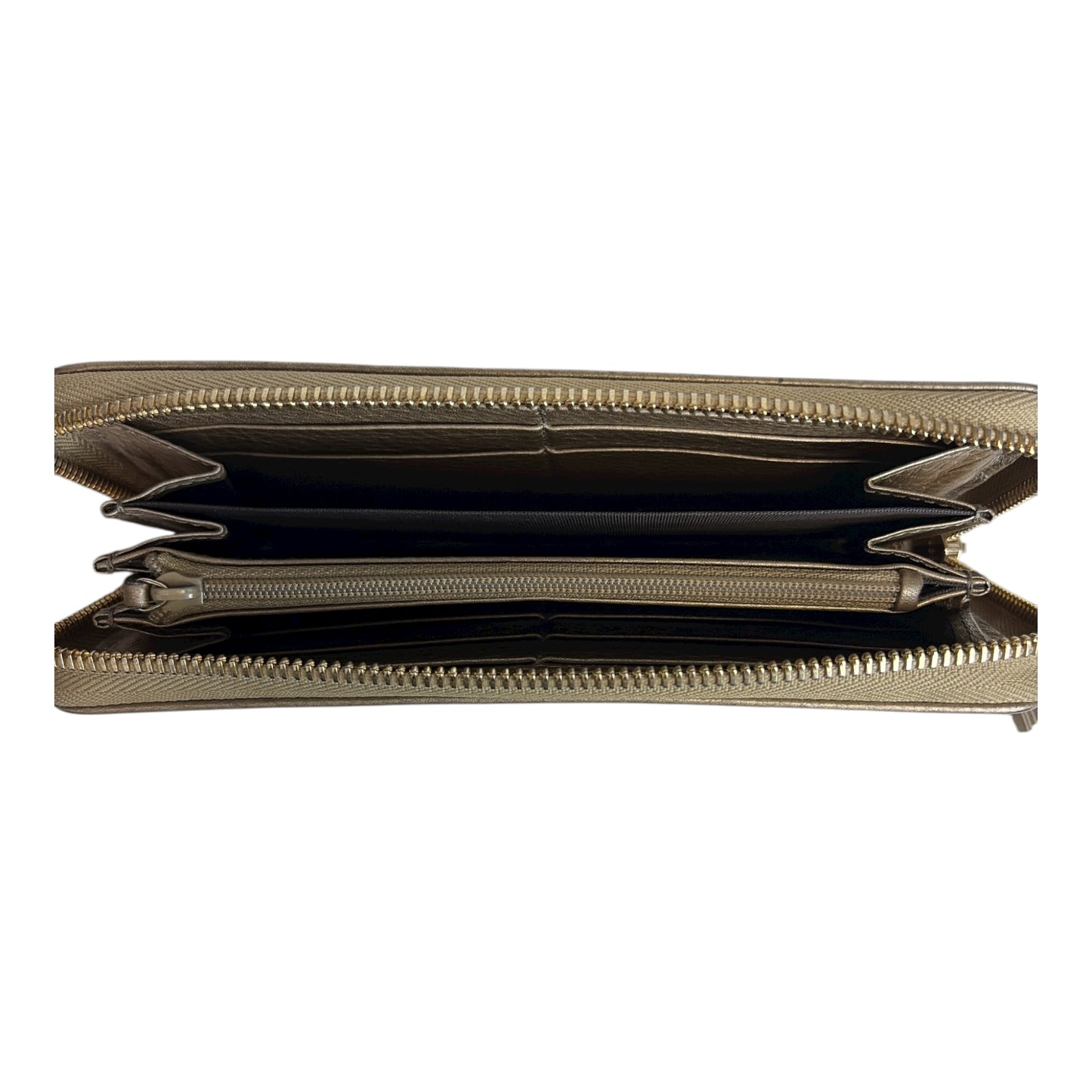 Embossed Soho Logo Long Zip Wallet