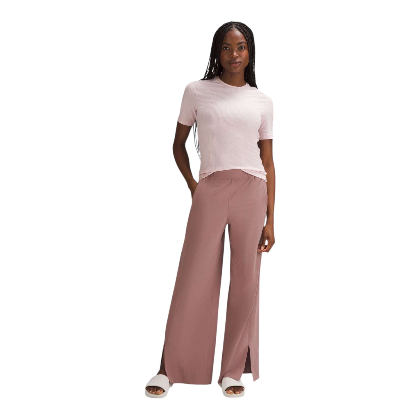 Asymmetrical Ribbed Cotton T-Shirt size 8