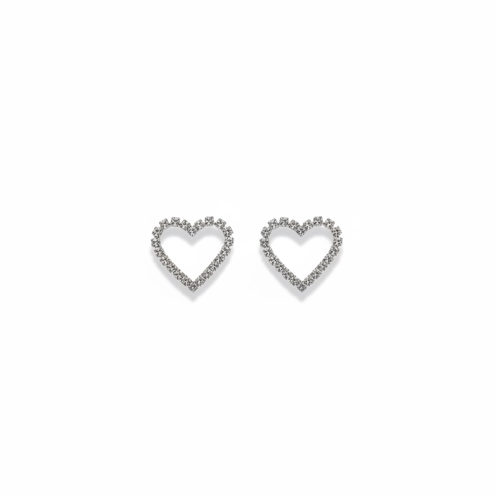 Crystal Heart Earrings