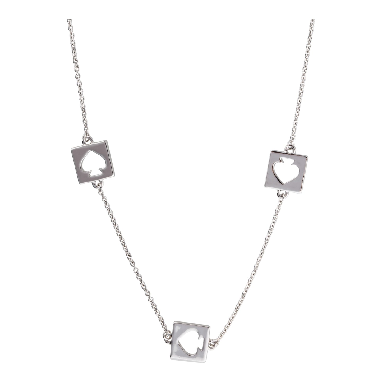 Hole Punch Spade Necklace