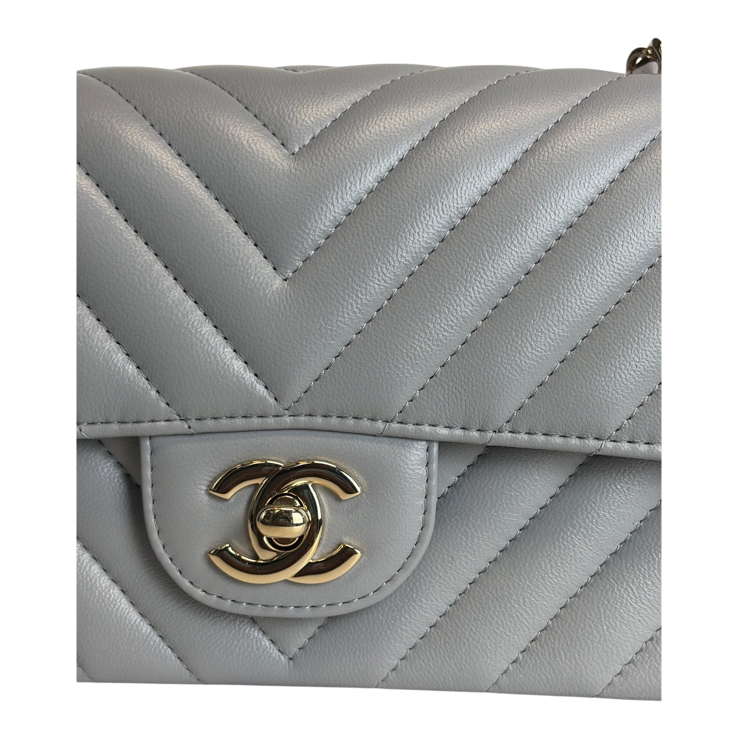 Mini Chevron Rectangle Flap Bag