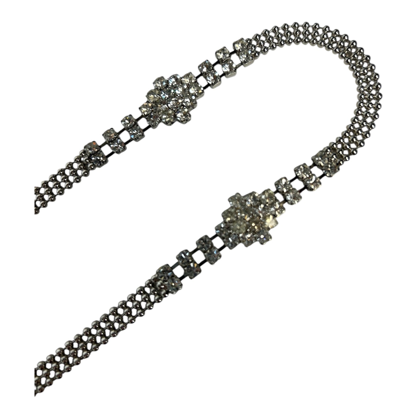 Silver Tennis chain belt sz xs/s