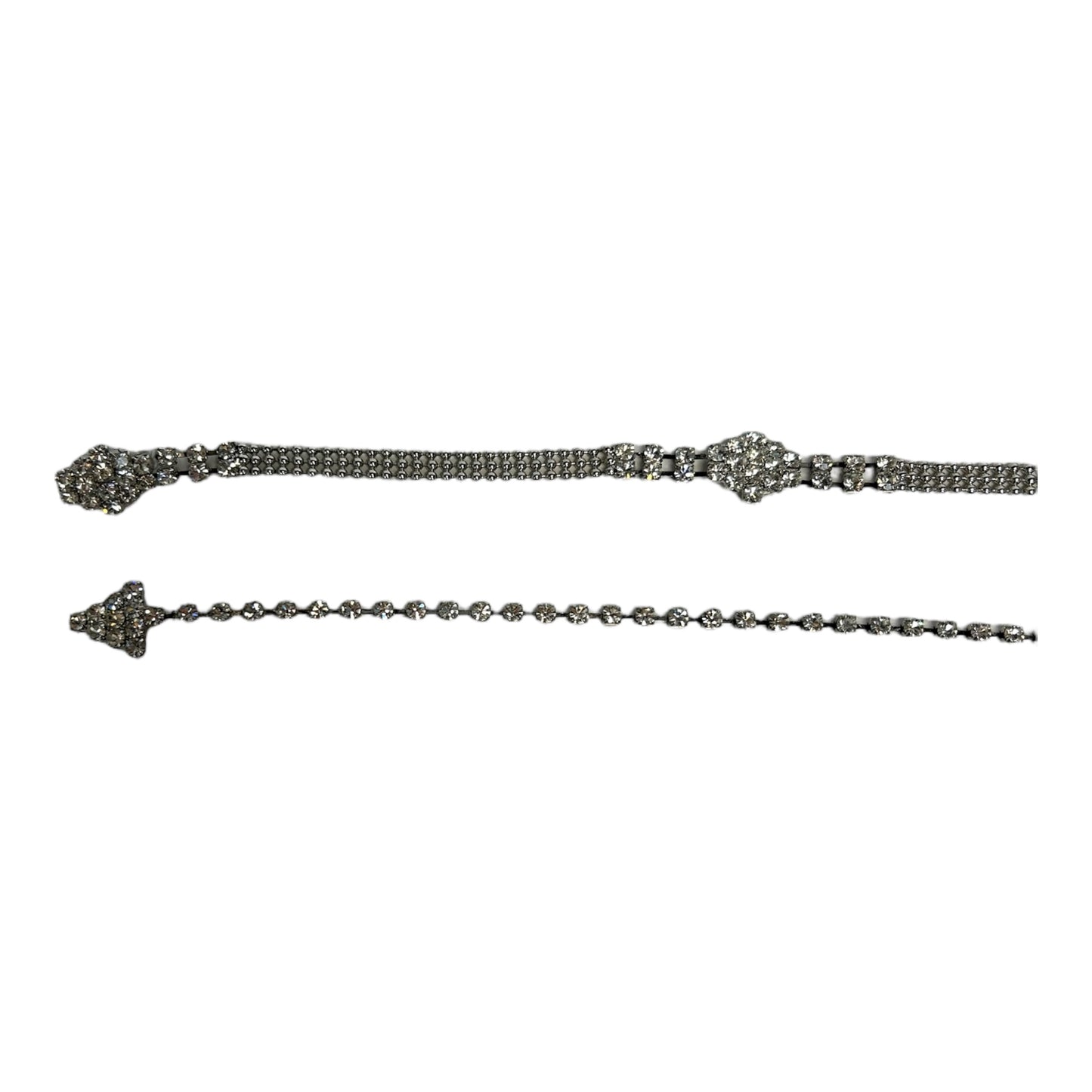 Silver Tennis chain belt sz xs/s