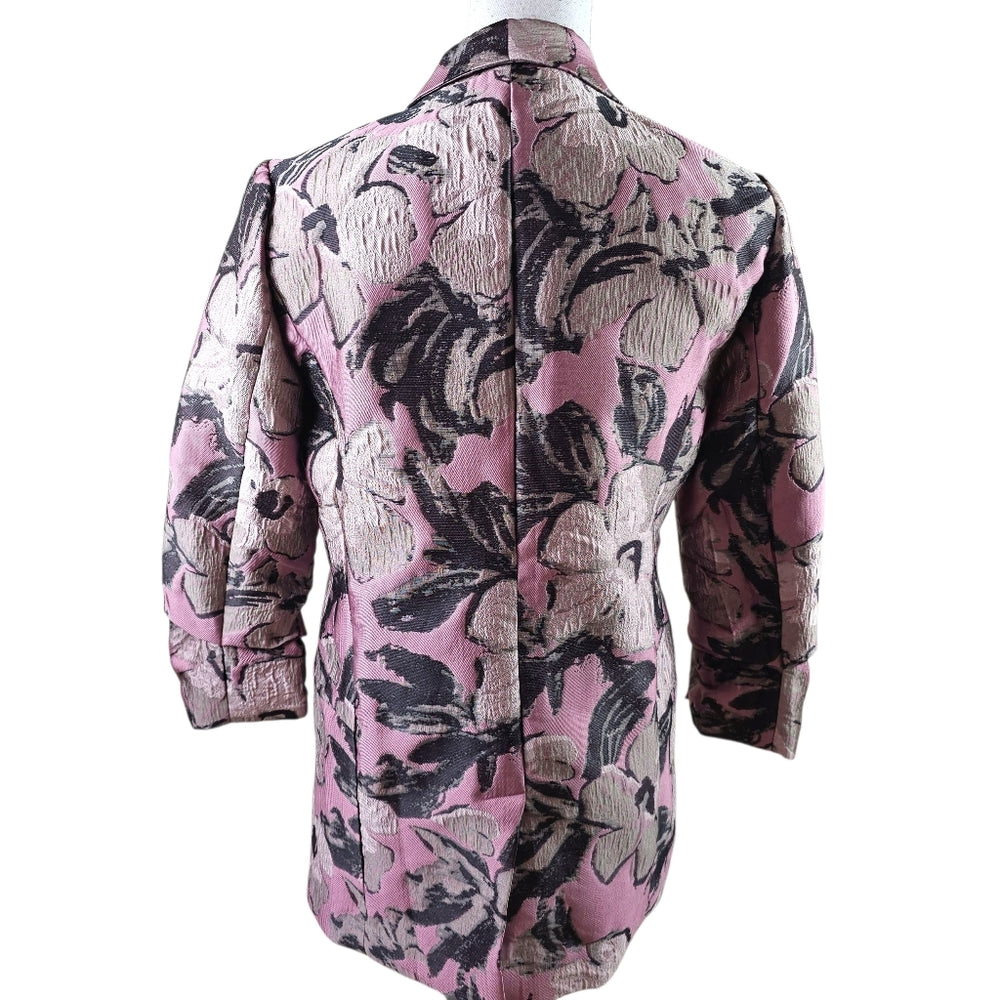 Metallic Floral Blazer size Medium
