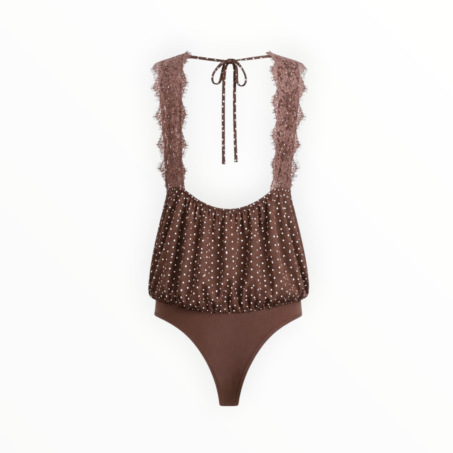 Polka Dot Lace Bodysuit size XL