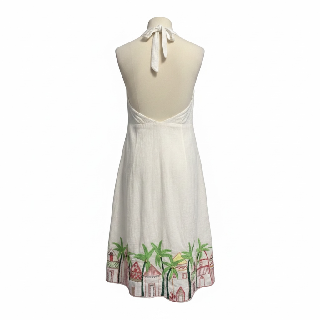 Linen Halter Dress size 8