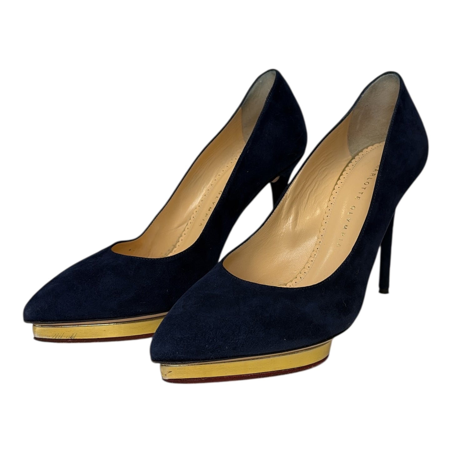 Debbie 110 Suede Pointed Pumps size 38