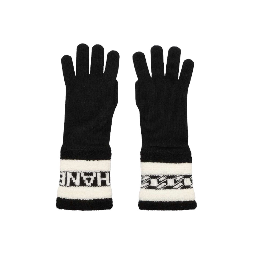 Logo Intarsia Cashmere Gloves NEW WITH TAGS