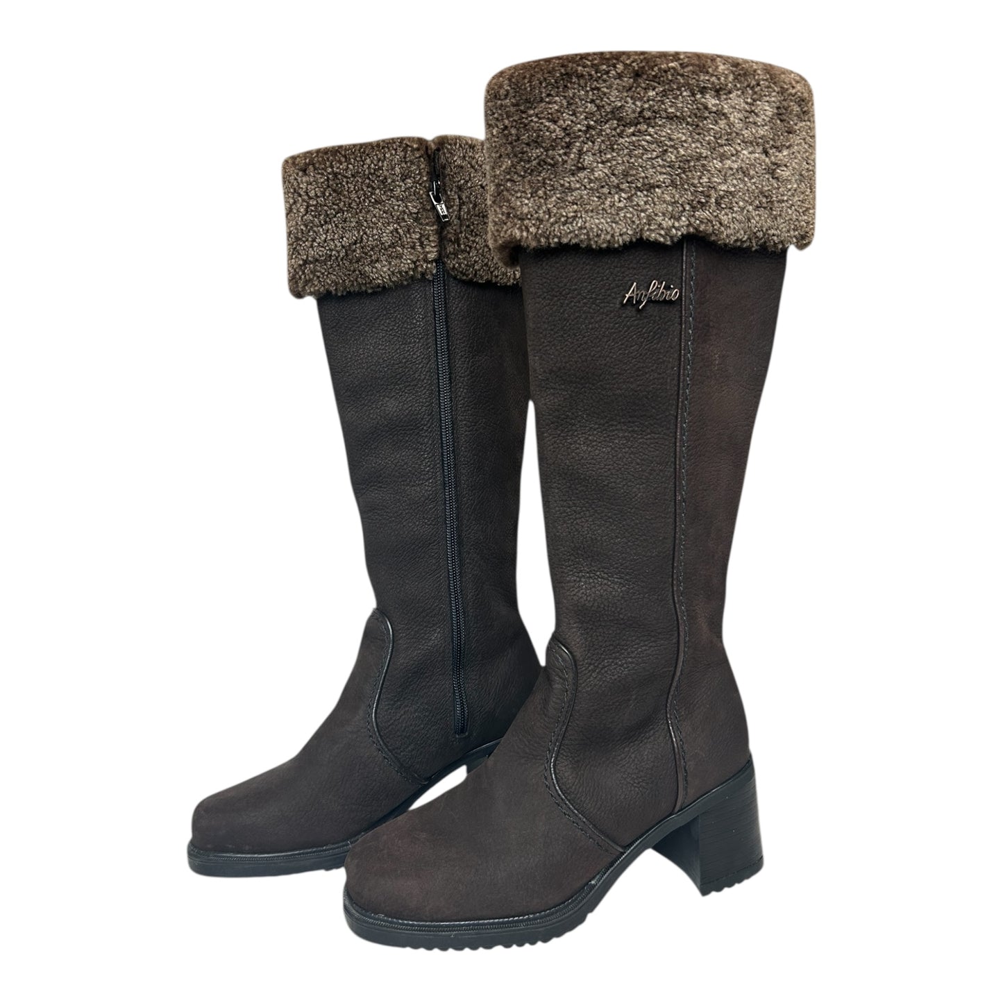 Faux Fur Cuff Boots size 6.5