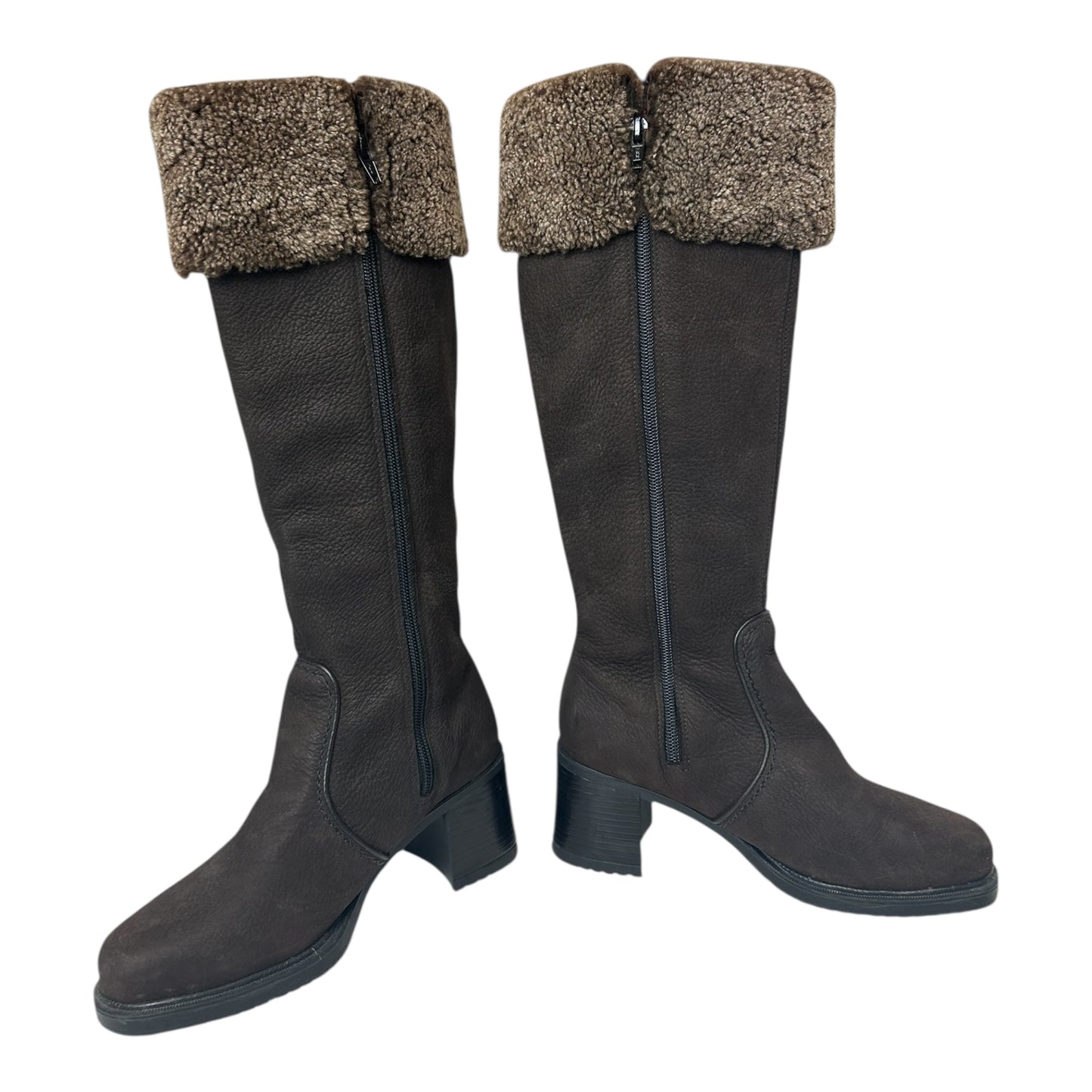 Faux Fur Cuff Boots size 6.5