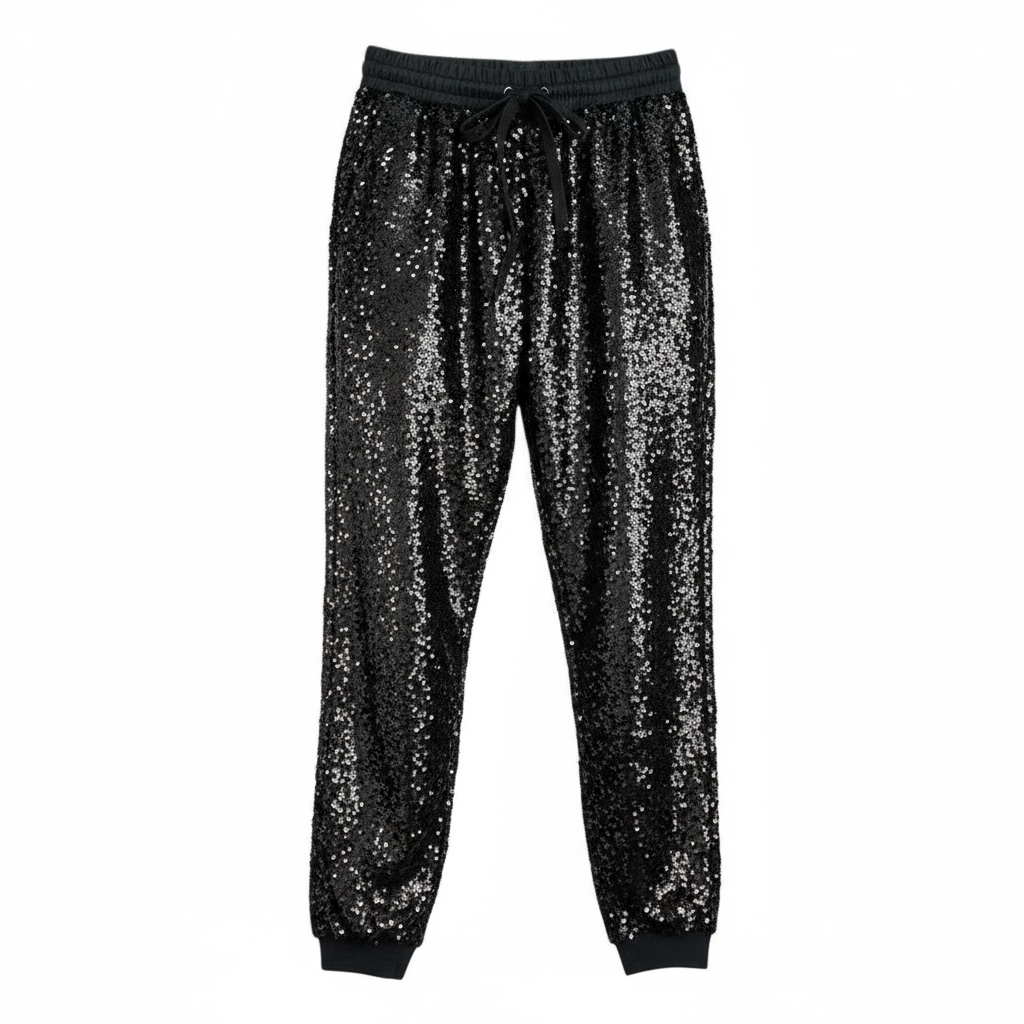 The Jagger Black Sequin Pants