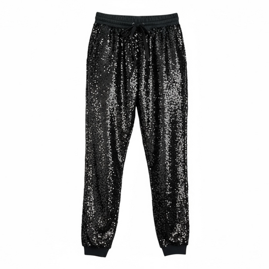 The Jagger Black Sequin Pants