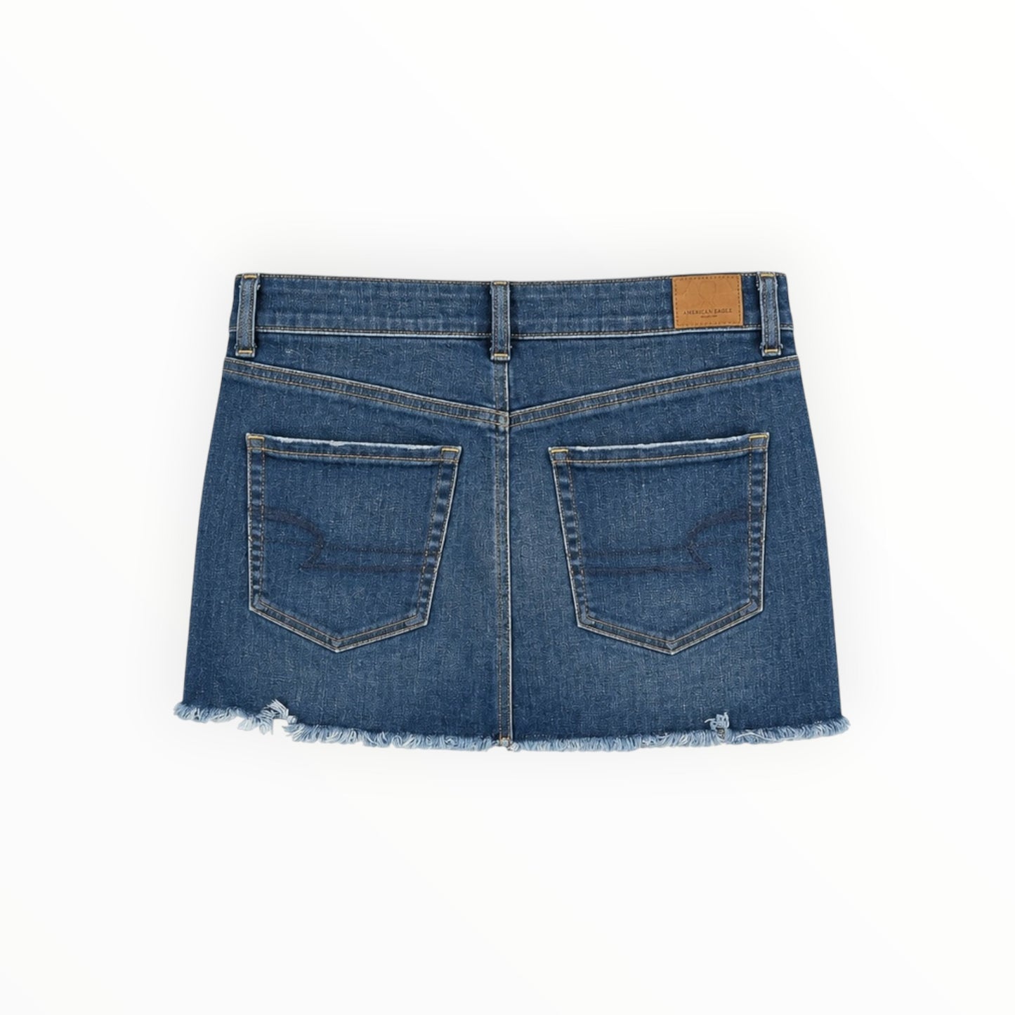 Zip Detail Denim Mini Skirt size 8