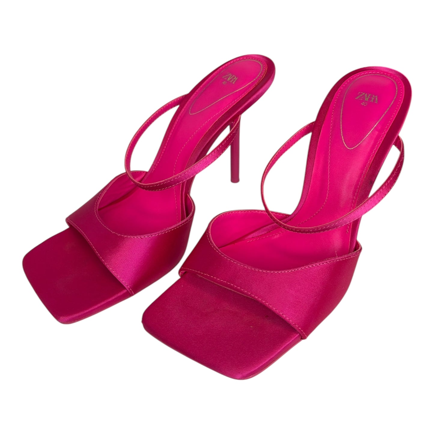 Satin Square Toe Mule Shoe size 40