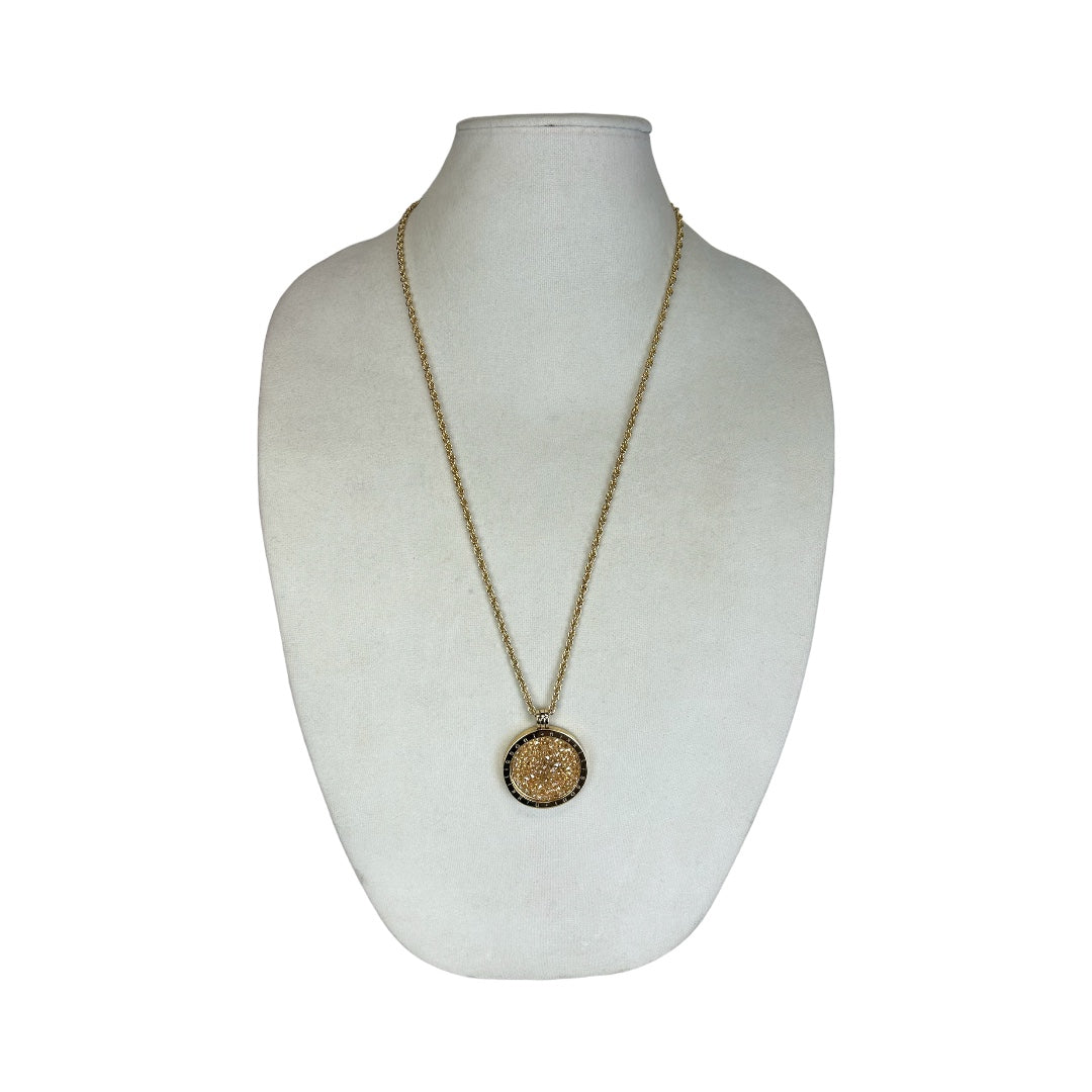 Circle Crystal Pendant Necklace