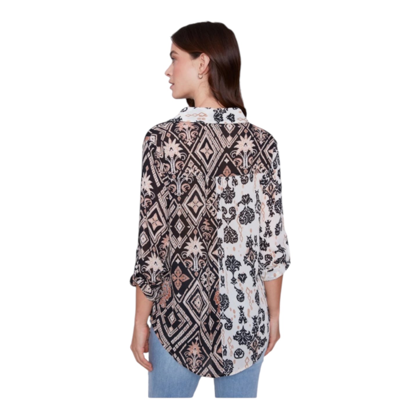 Crinkle Georgette Blouse size Large