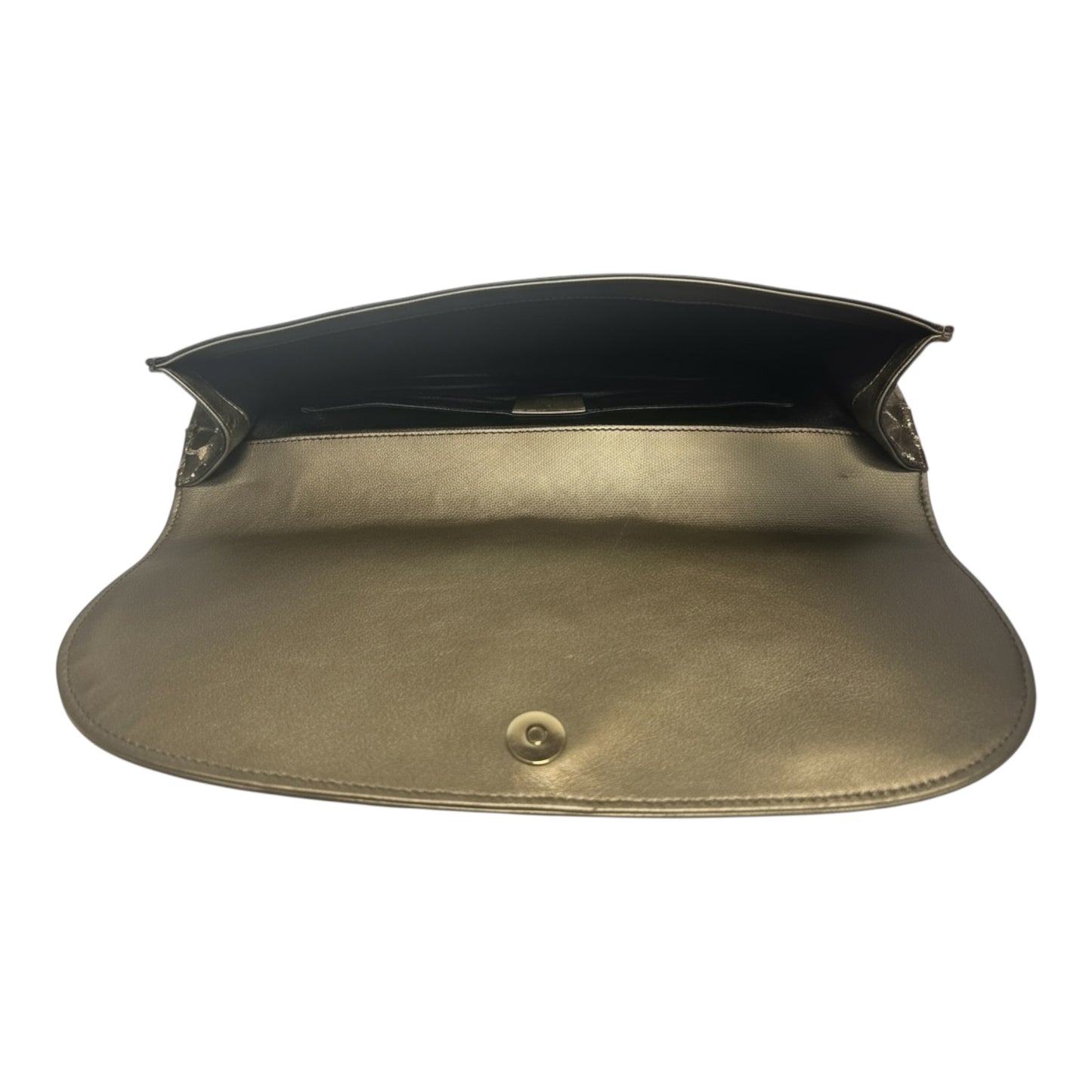 Vintage Metallic Python Clutch