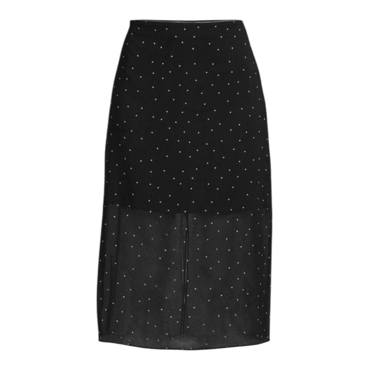 Chiffon Overlay Polka Dot Midi Skirt size 4