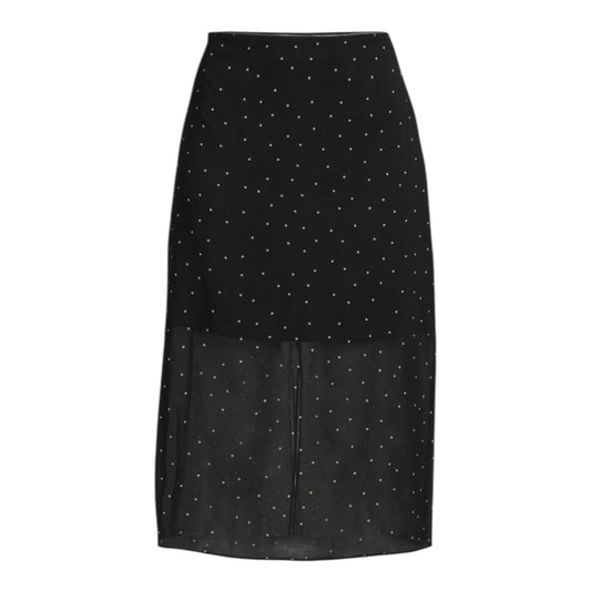 Chiffon Overlay Polka Dot Midi Skirt size 4