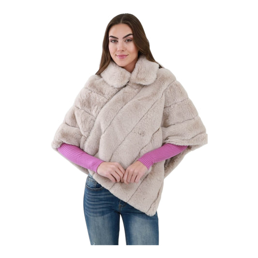 Faux Fur Poncho size Small