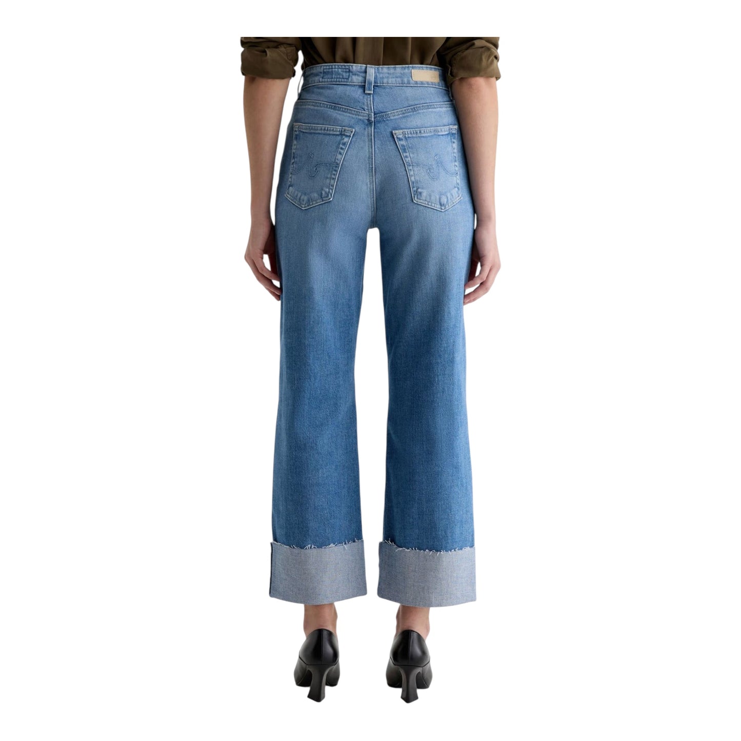 Kora Ankle Cuffed High Rise Wide Leg Jean size 26