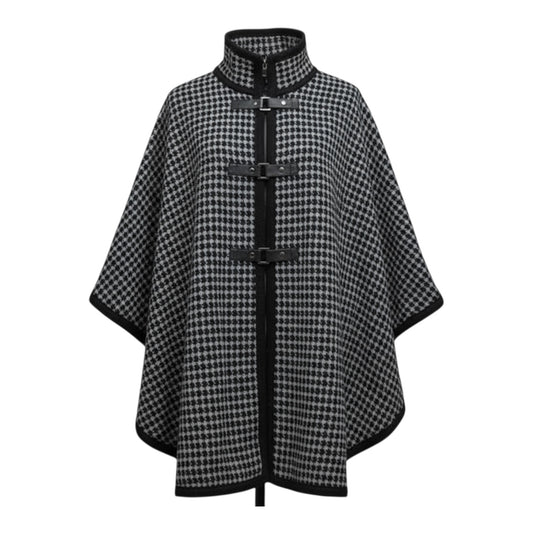 Houndstooth Poncho size S/M