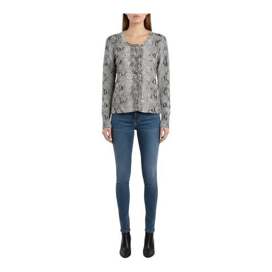 Snakeskin-print Cardigan size Small New with Tags