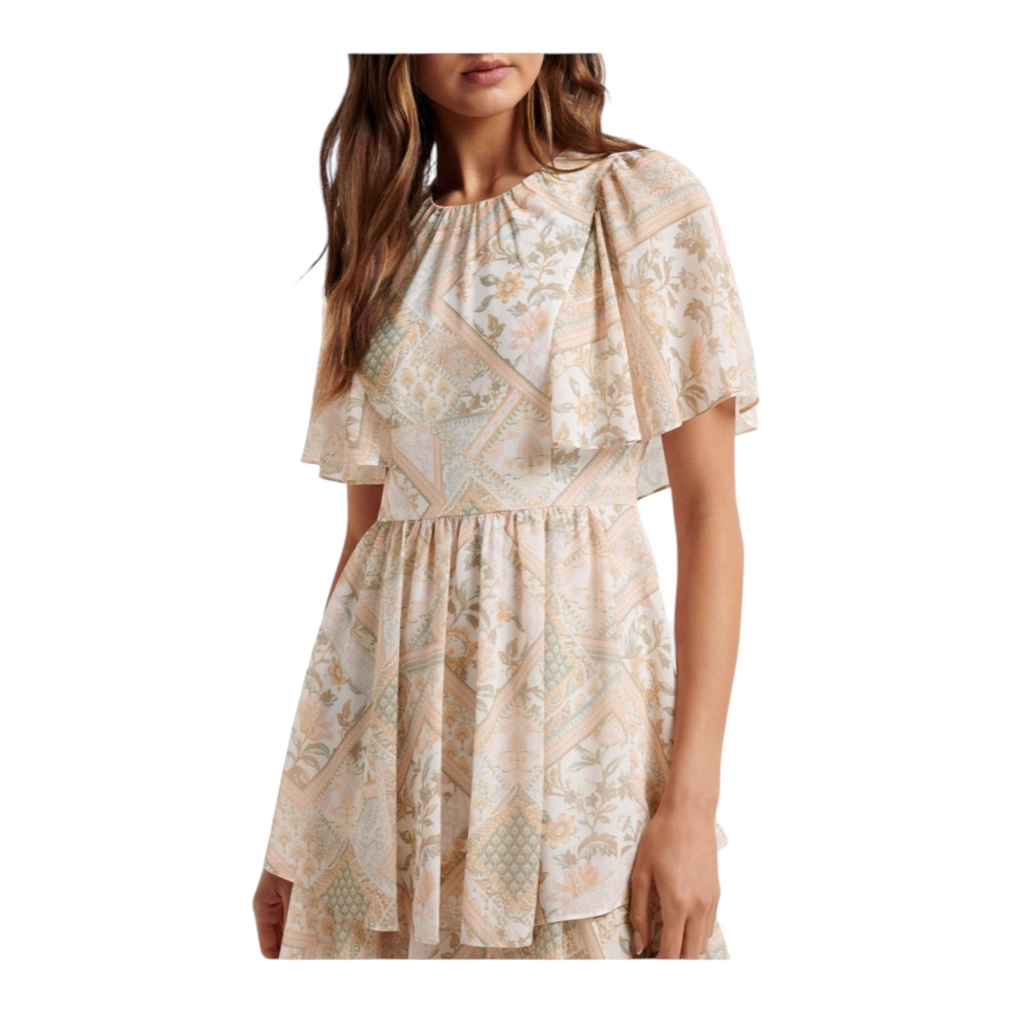 Kimmy Flutter Sleeve Mini dress size 16