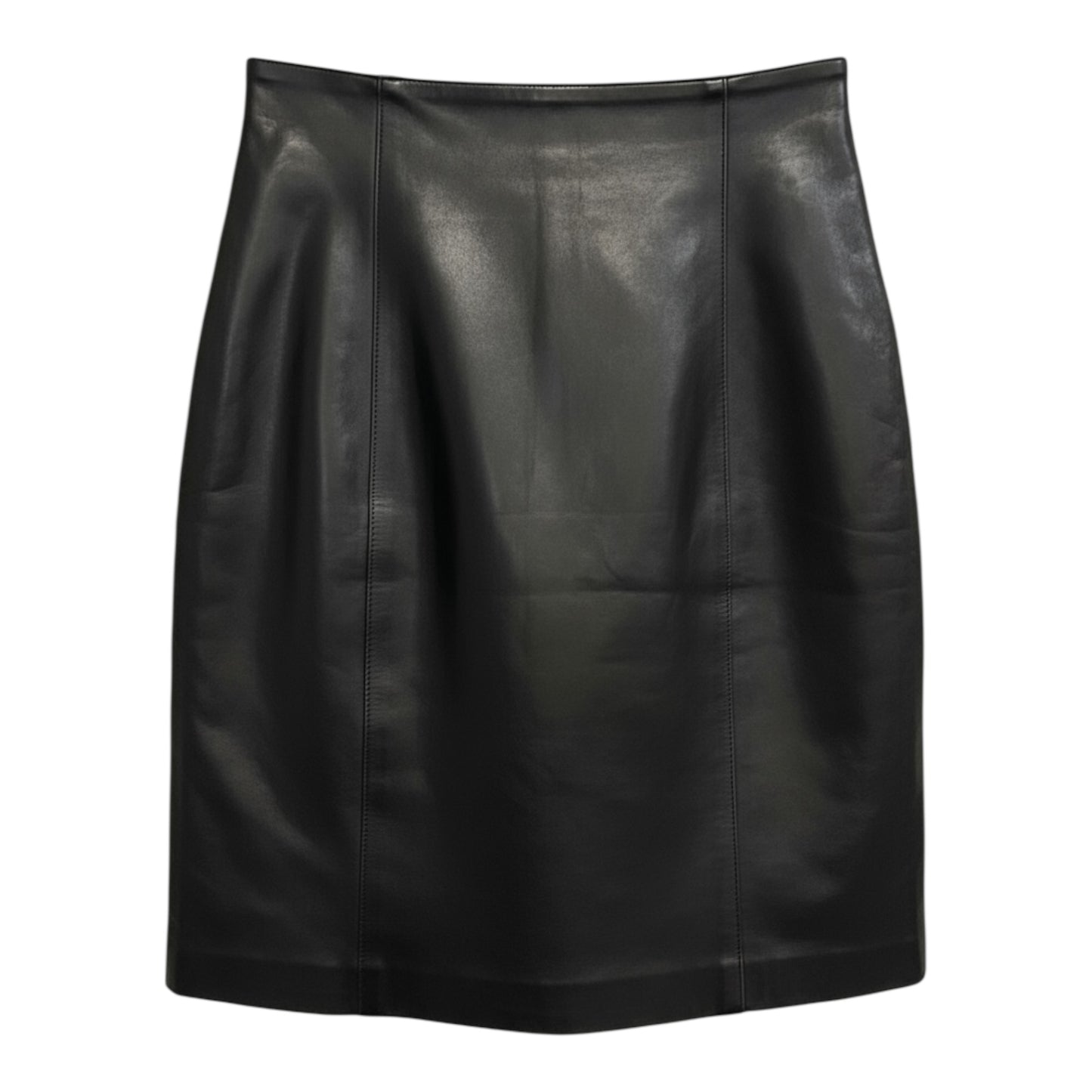 Knee-Length Leather Skirt size 6