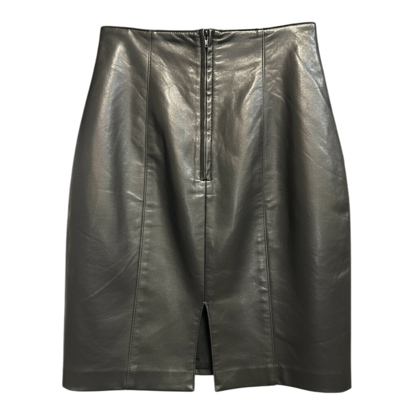 Knee-Length Leather Skirt size 6