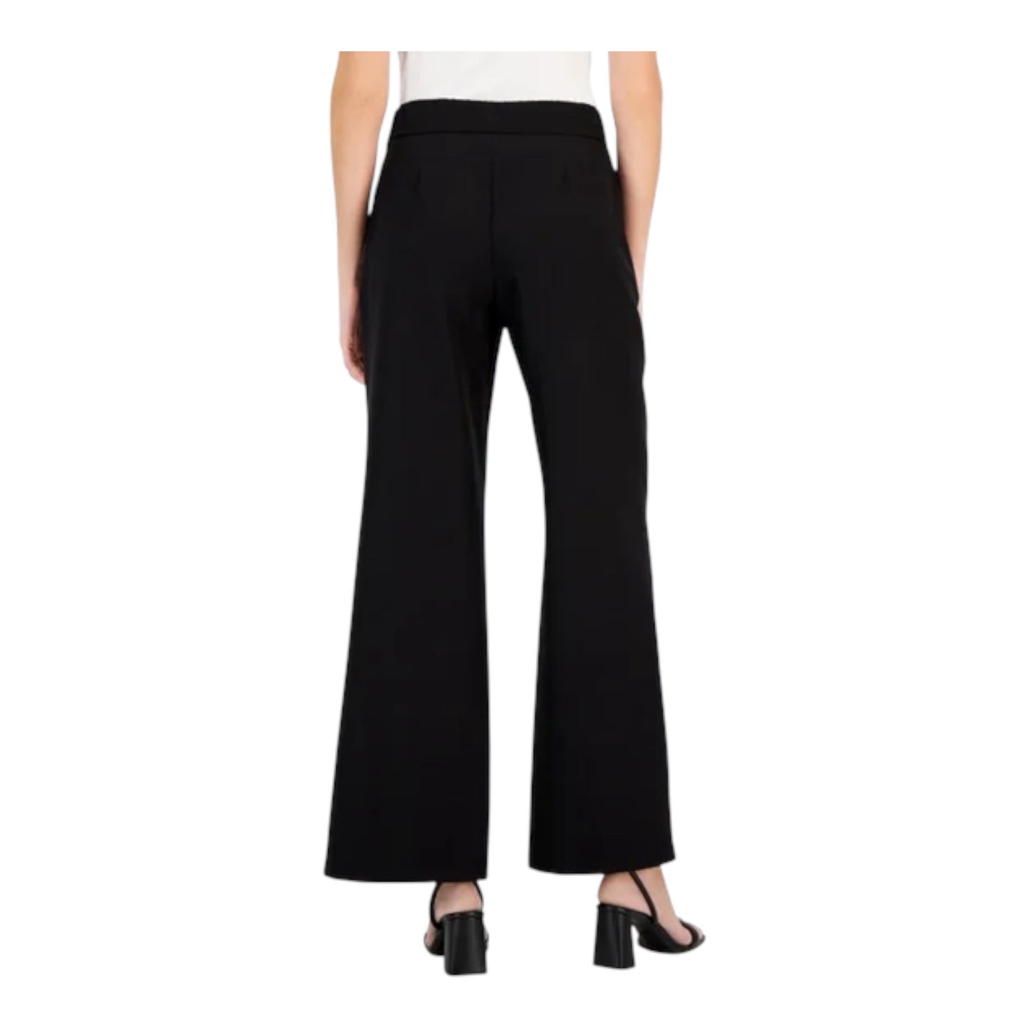High Rise Front-Slit Flare Leg Pants size 8