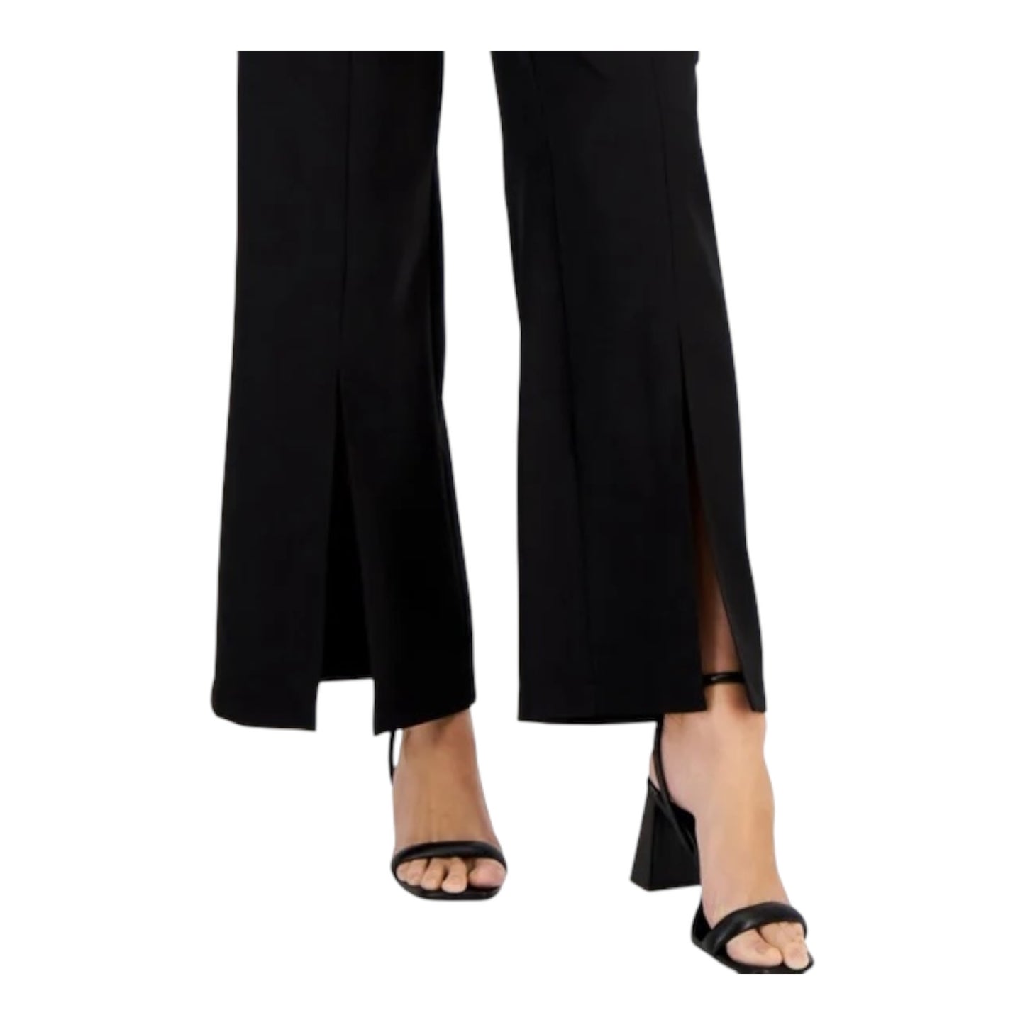 High Rise Front-Slit Flare Leg Pants size 8