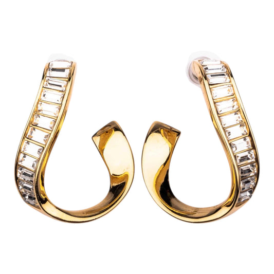 Gold Ribbon Earrings WB