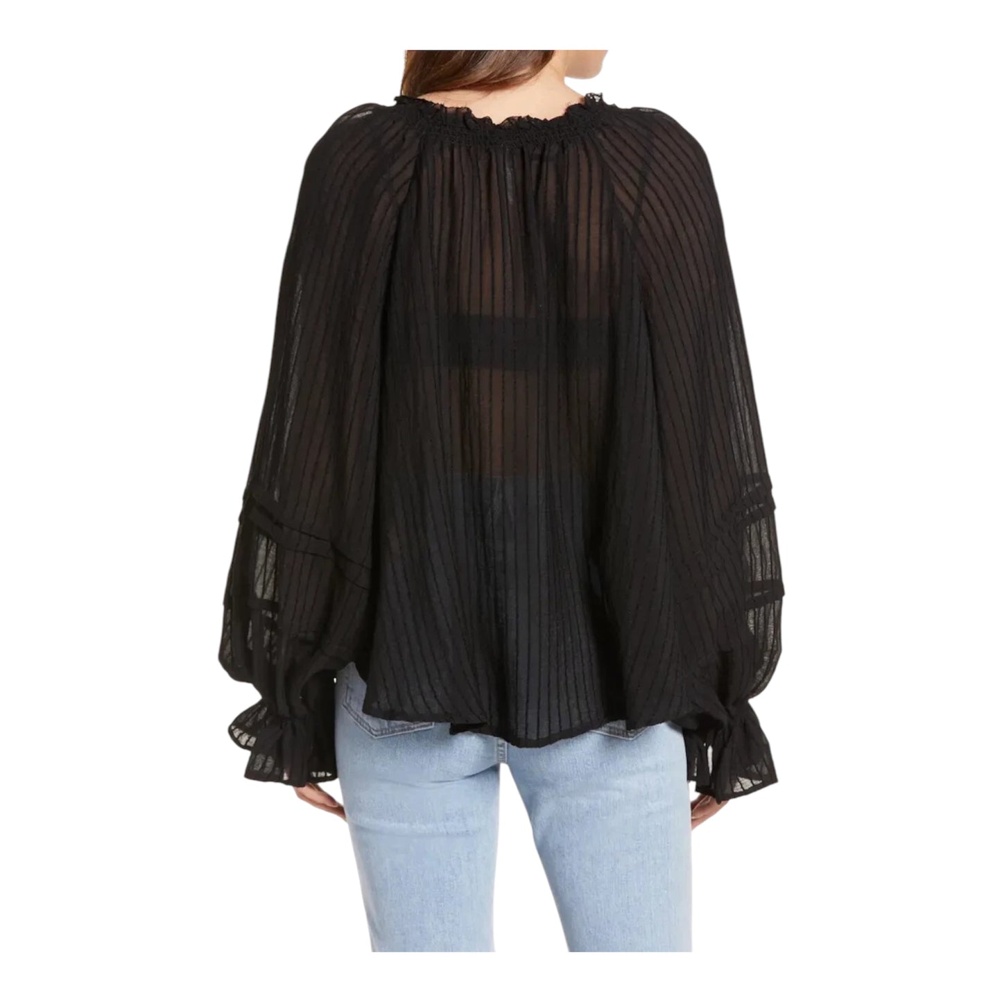 Out of Town Split Neck Top size Medium