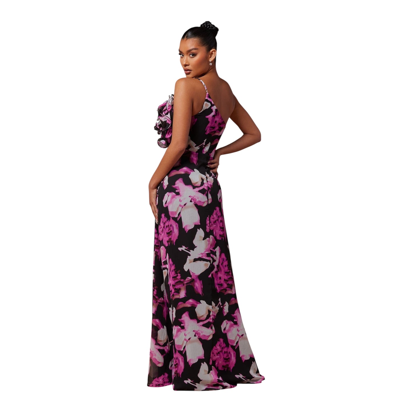 Amelia Rose Chiffon Maxi Dress size Medium