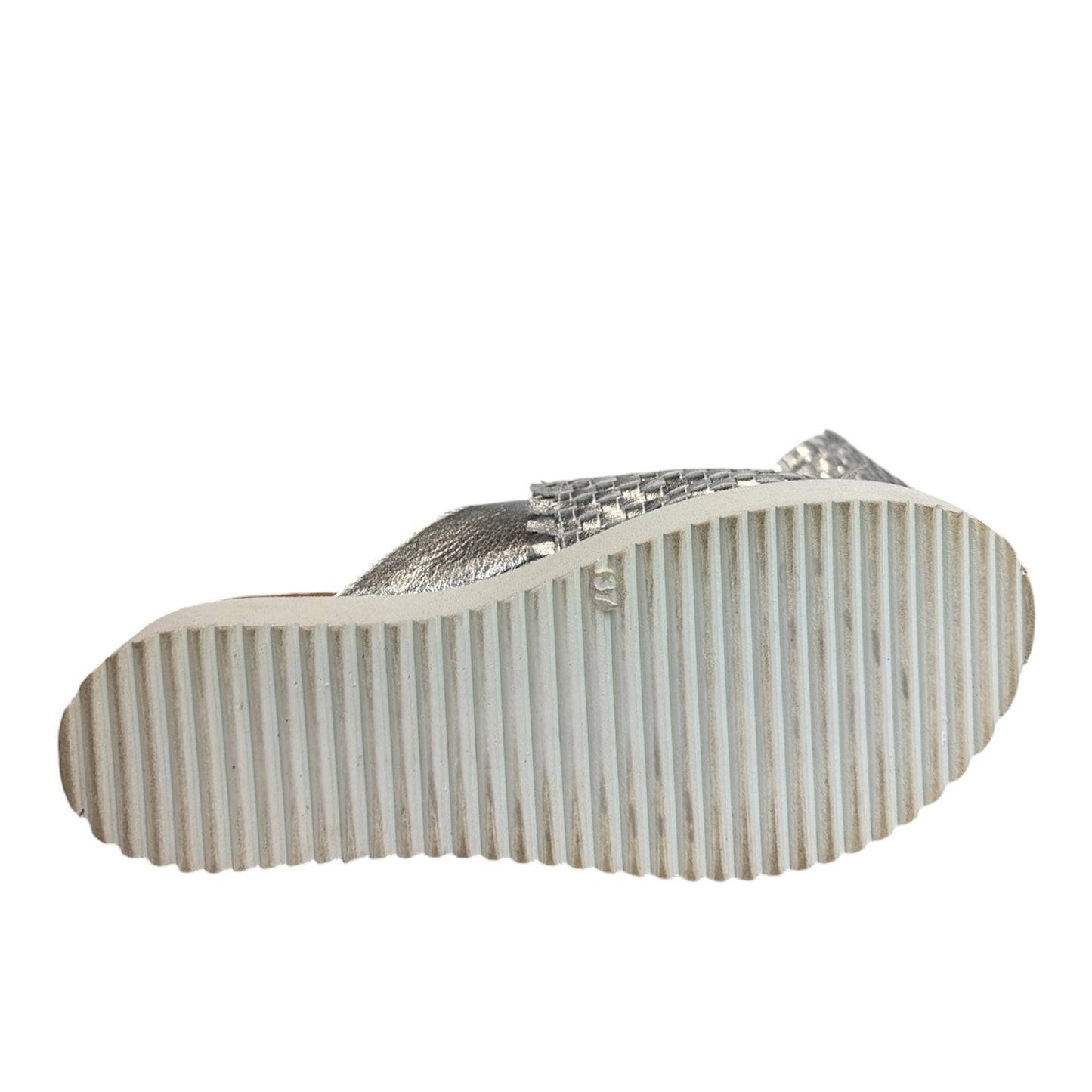 Metallic Woven Sandal Shoes size 37