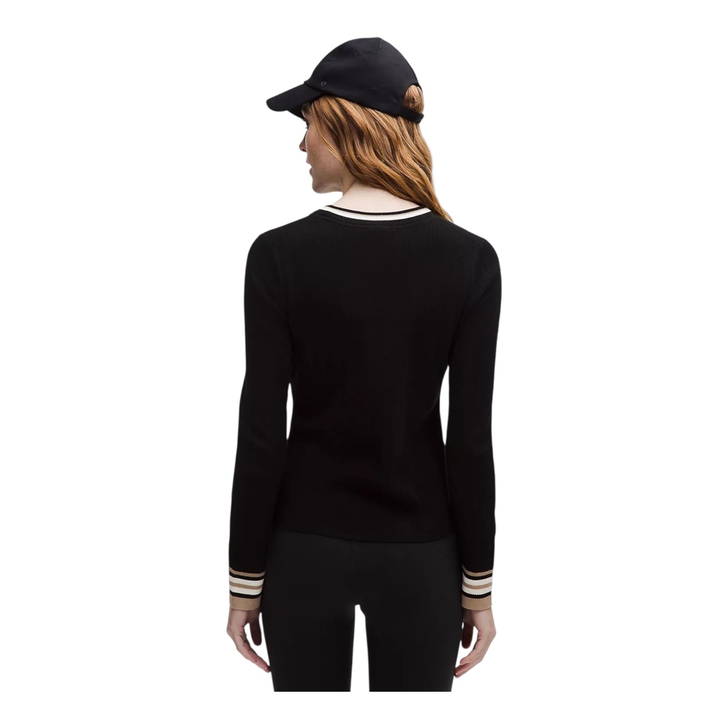 Cotton-Blend Long-Sleeve Crew size L