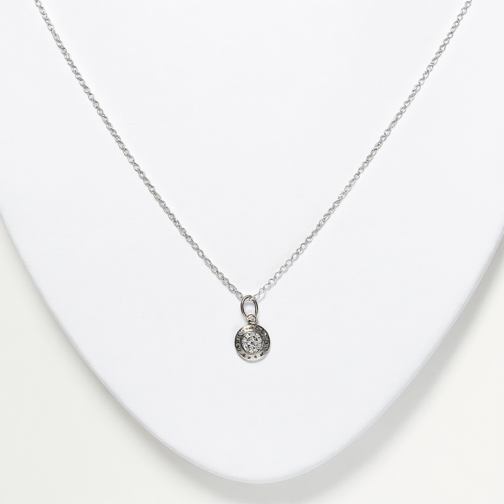 925 Signature Logo Pendant Necklace with Box