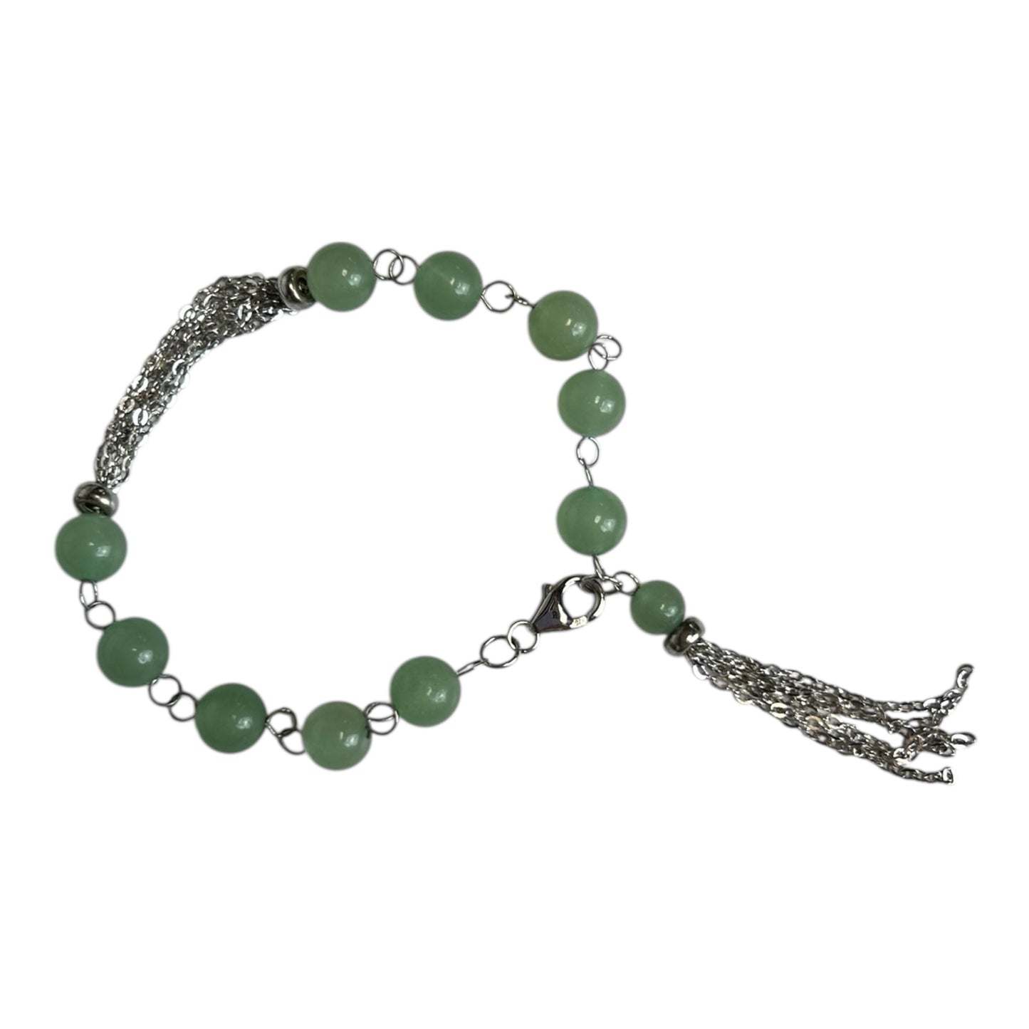 Silver Beaded Bracelet