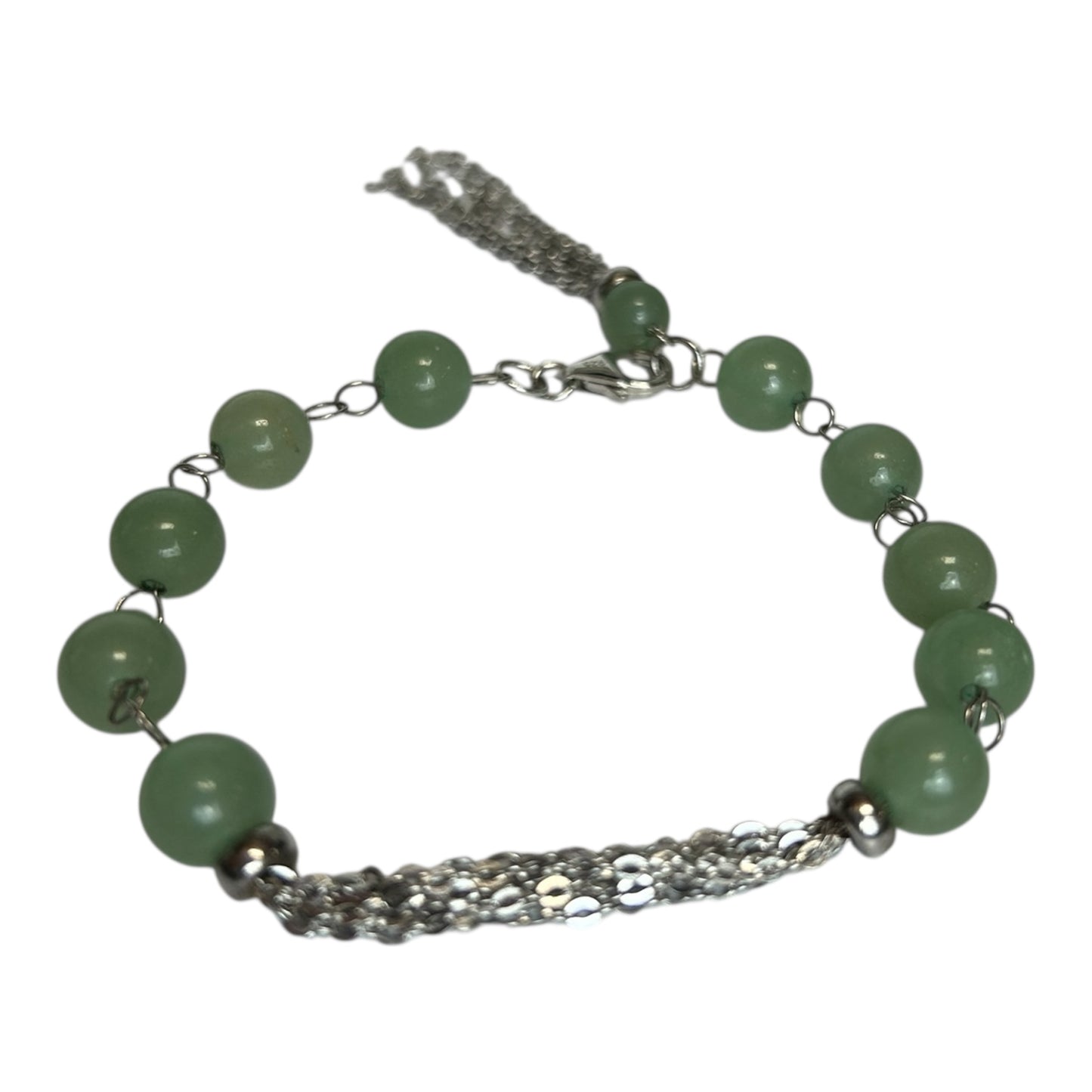 Silver Beaded Bracelet